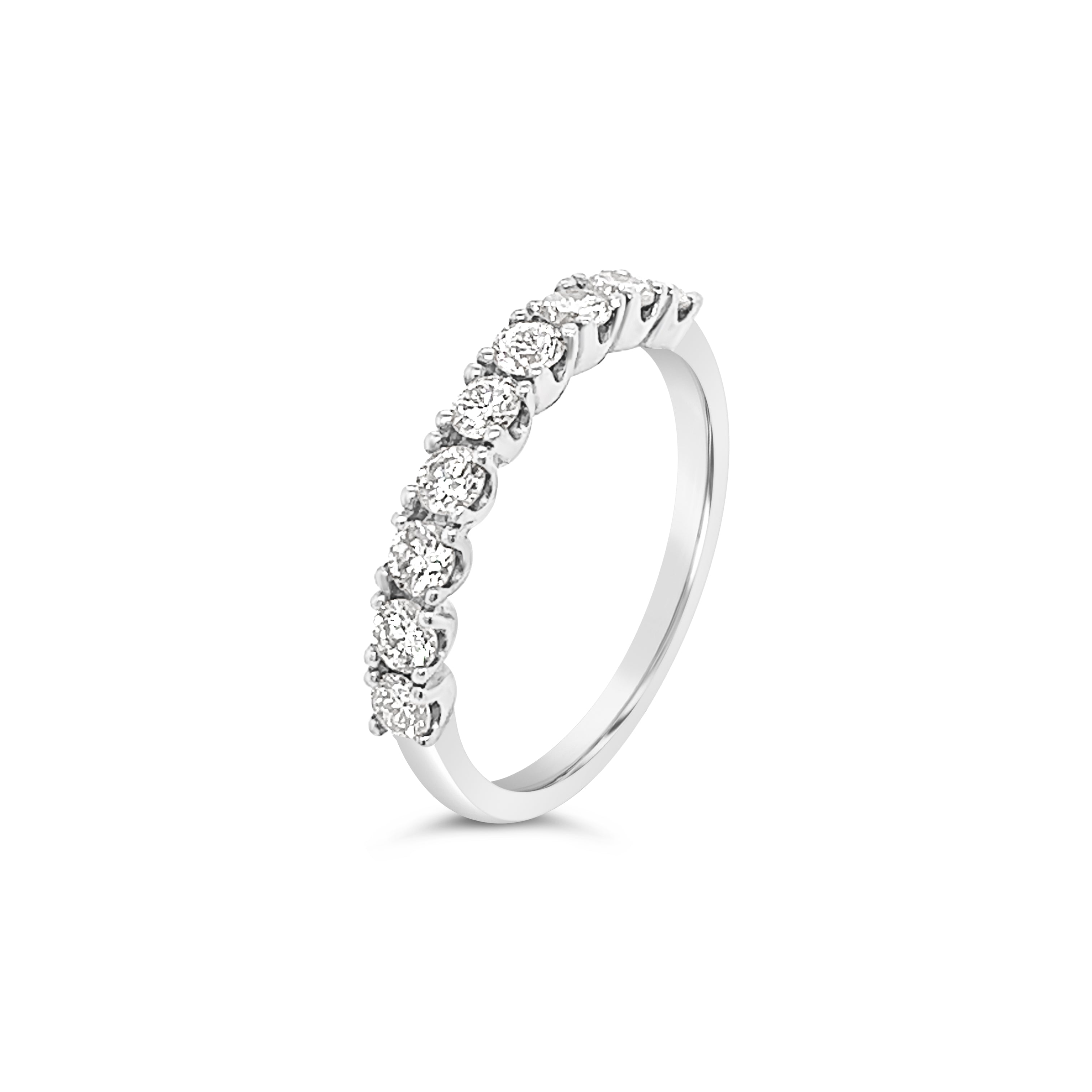 9 Stone Diamond Half Eternity Ring Chloe's Jewellers