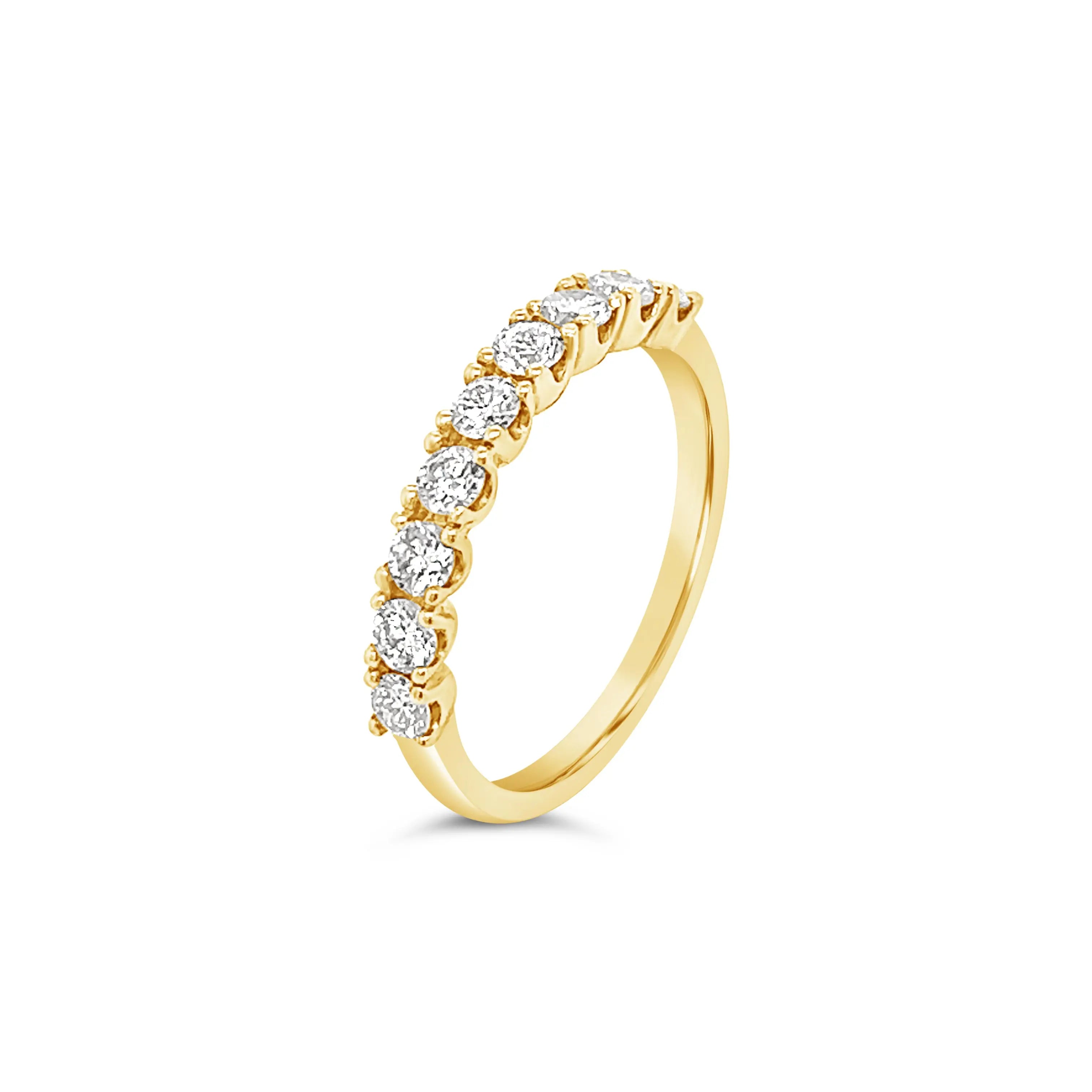 9 Stone Diamond Half Eternity Ring Chloe's Jewellers