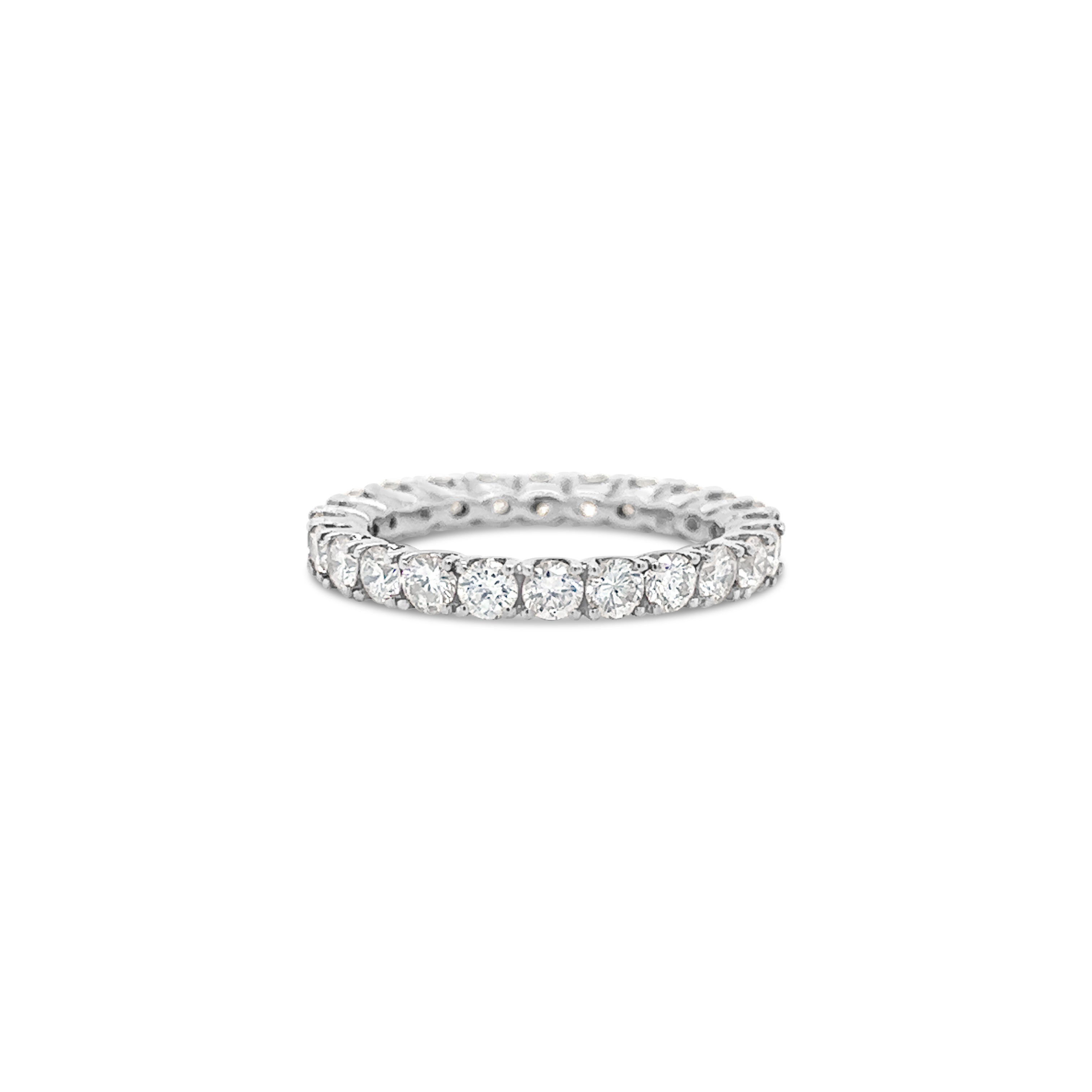 Claw Set Diamond Full Eternity Ring