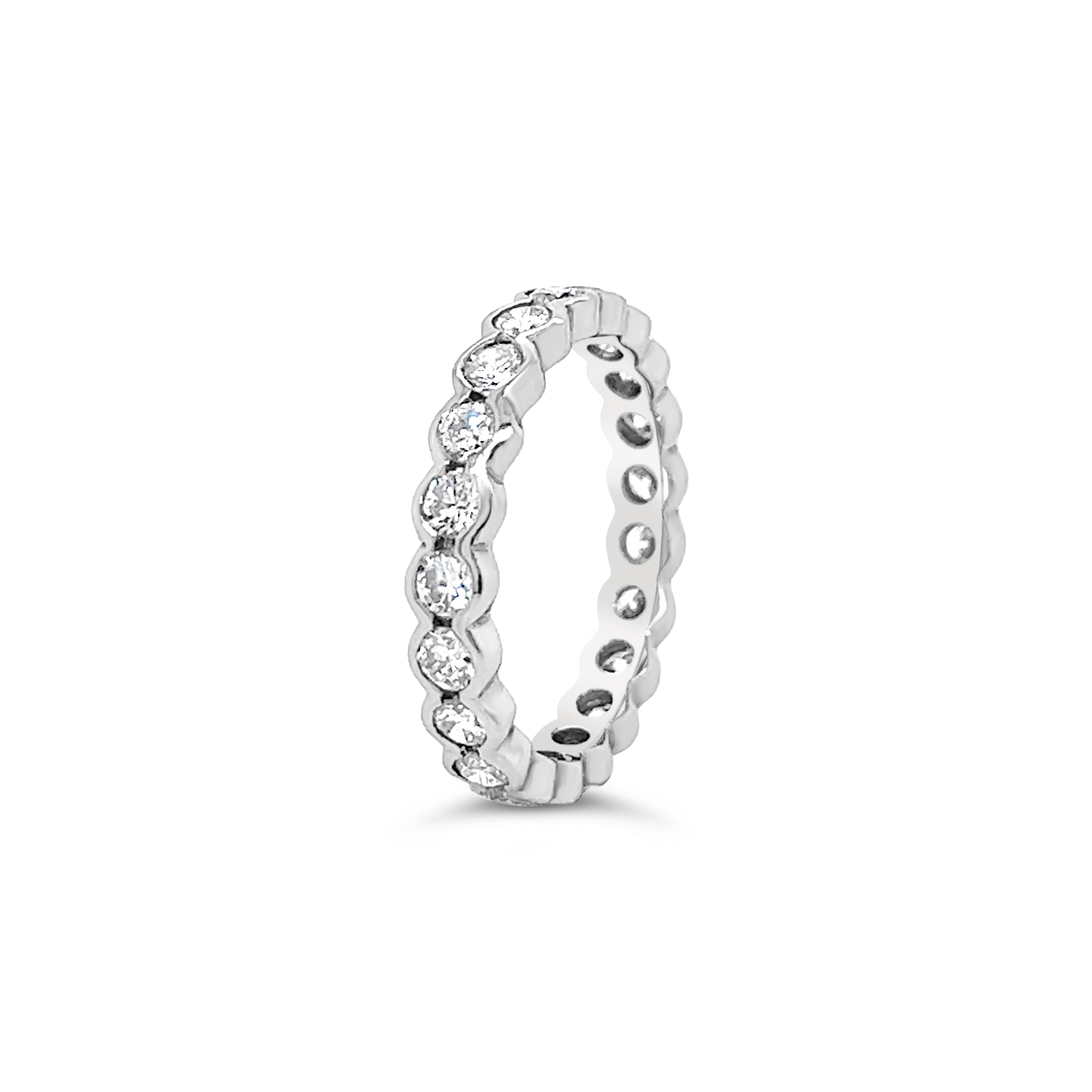 Bezel Diamond Full Eternity Ring Chloe's Jewellers