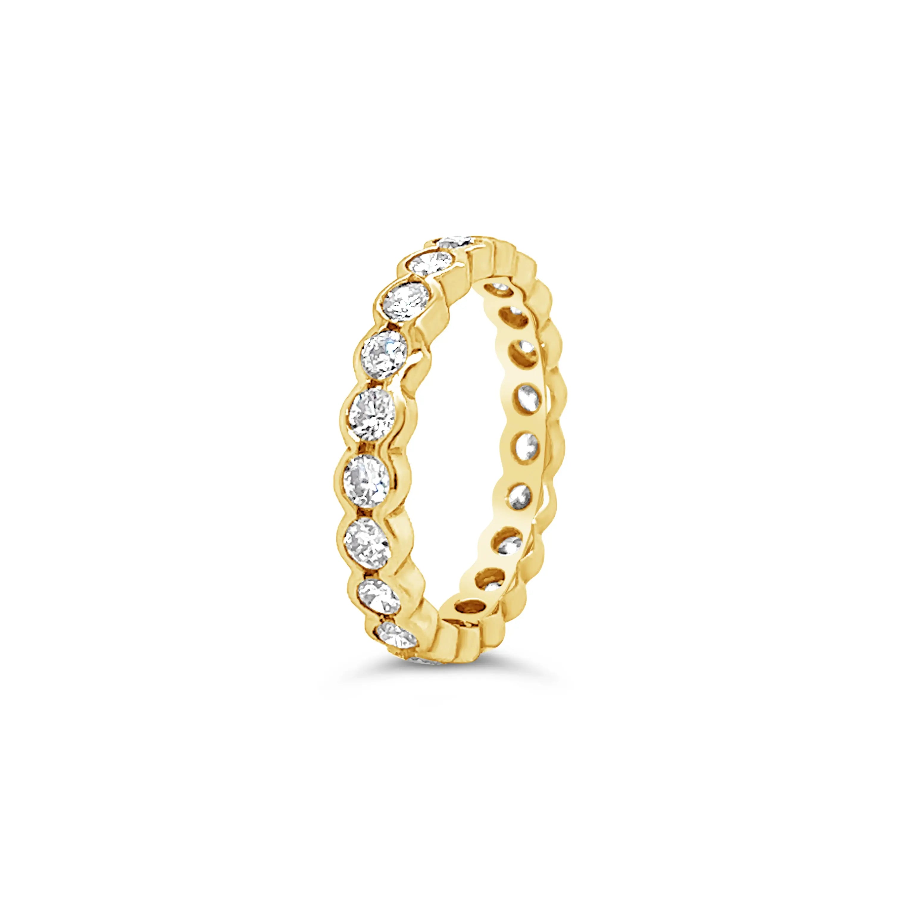 Bezel Diamond Full Eternity Ring Chloe's Jewellers