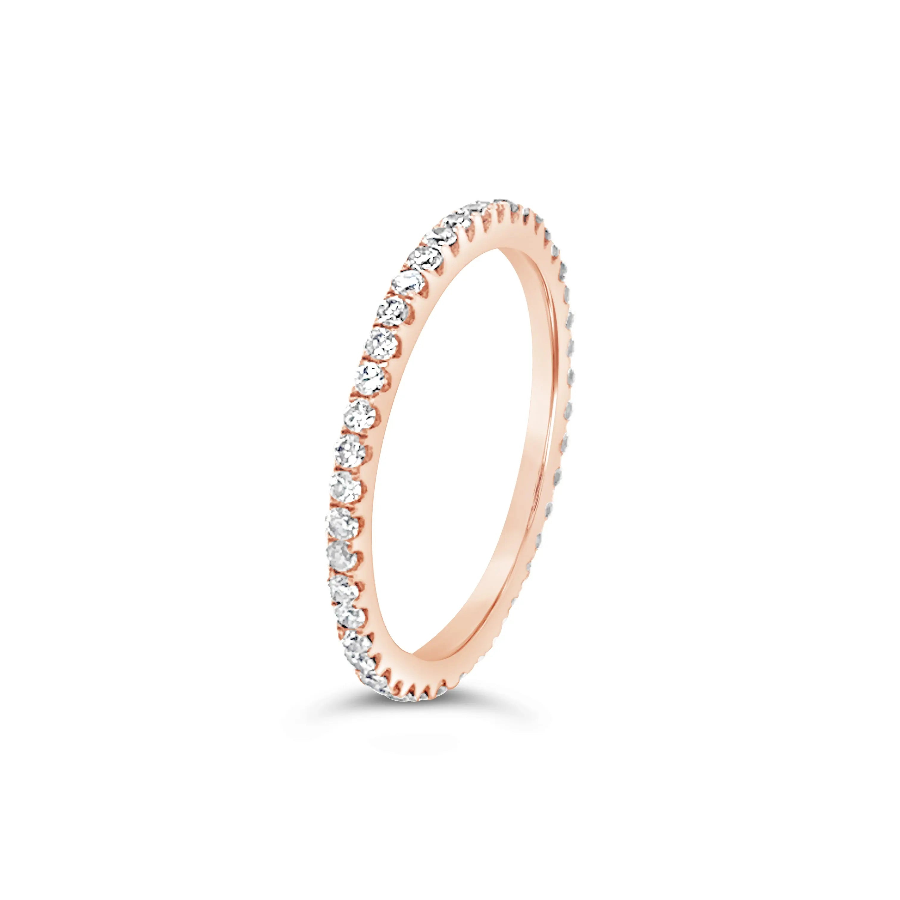 Pave Diamond Full Eternity Ring Chloe's Jewellers