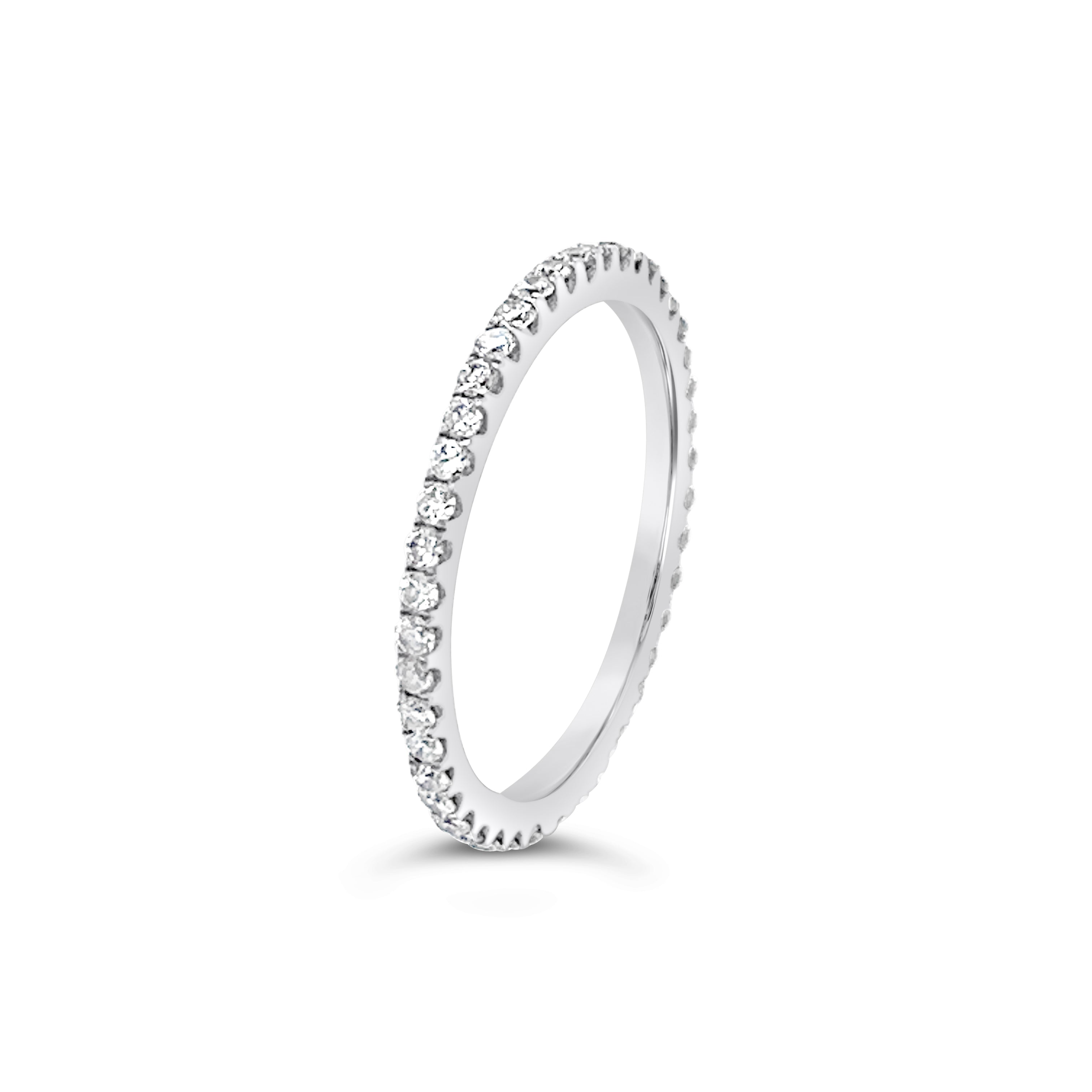 Pave Diamond Full Eternity Ring Chloe's Jewellers