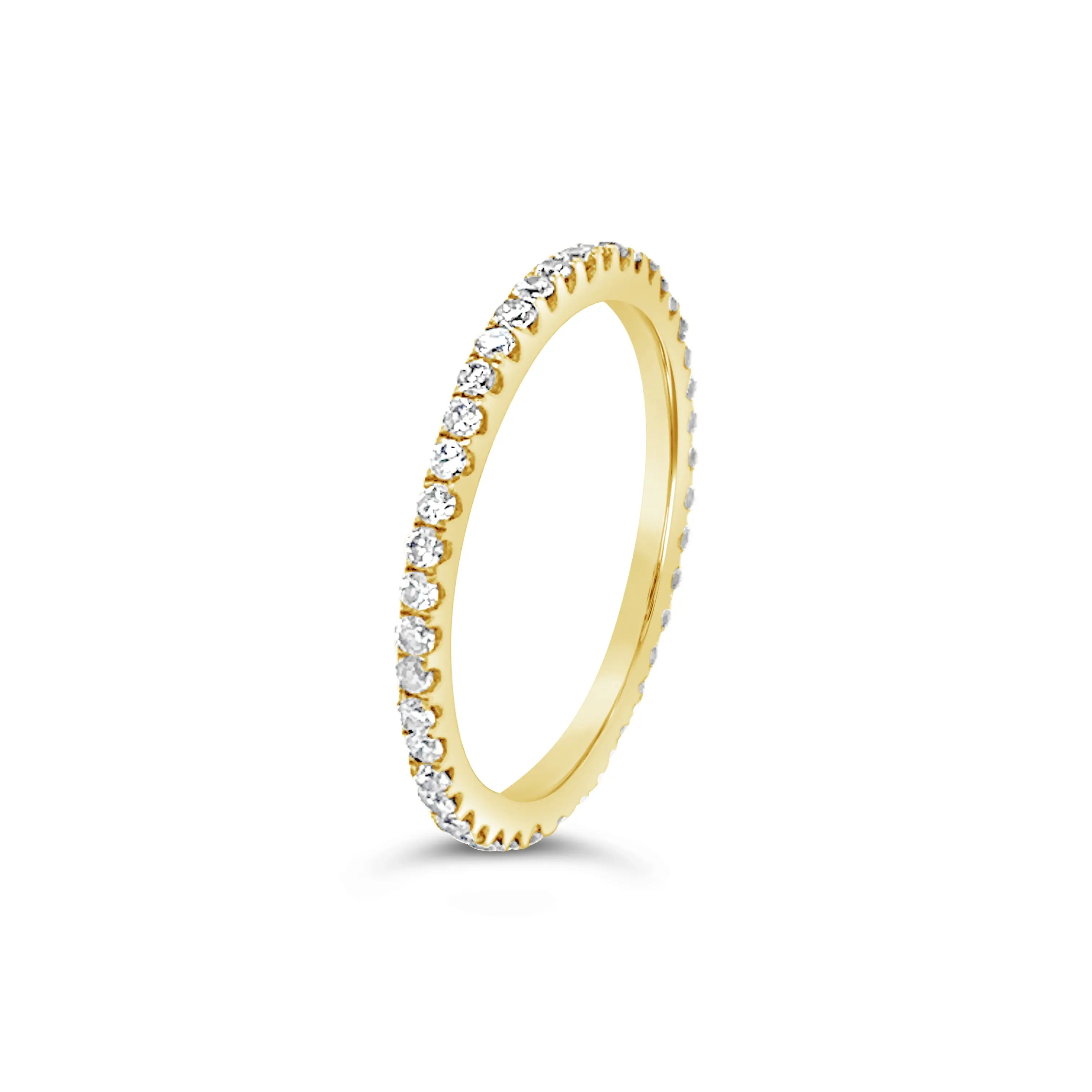 Pave Diamond Full Eternity Ring Chloe's Jewellers