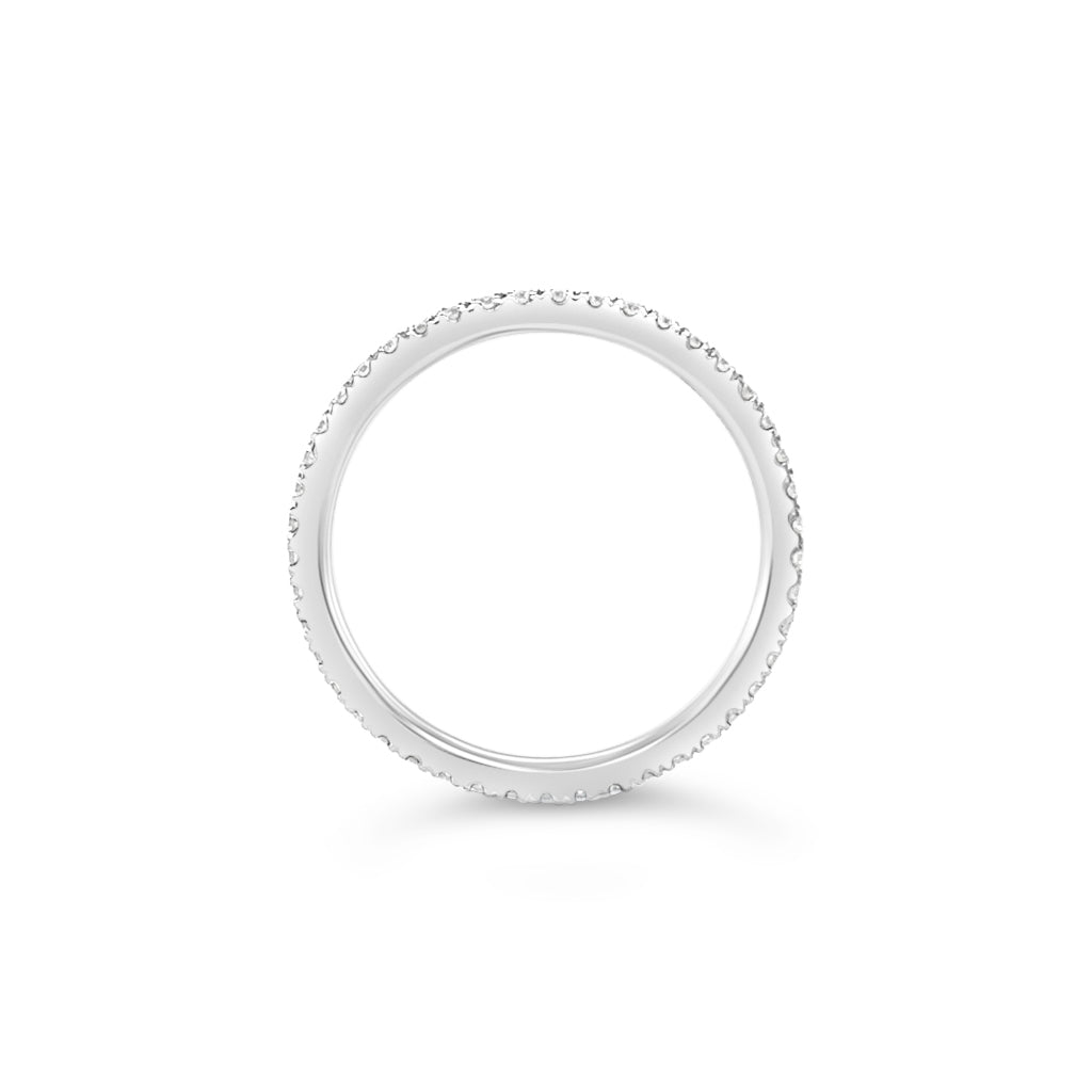 Diamond Micro Pave 1.8mm Eternity Ring