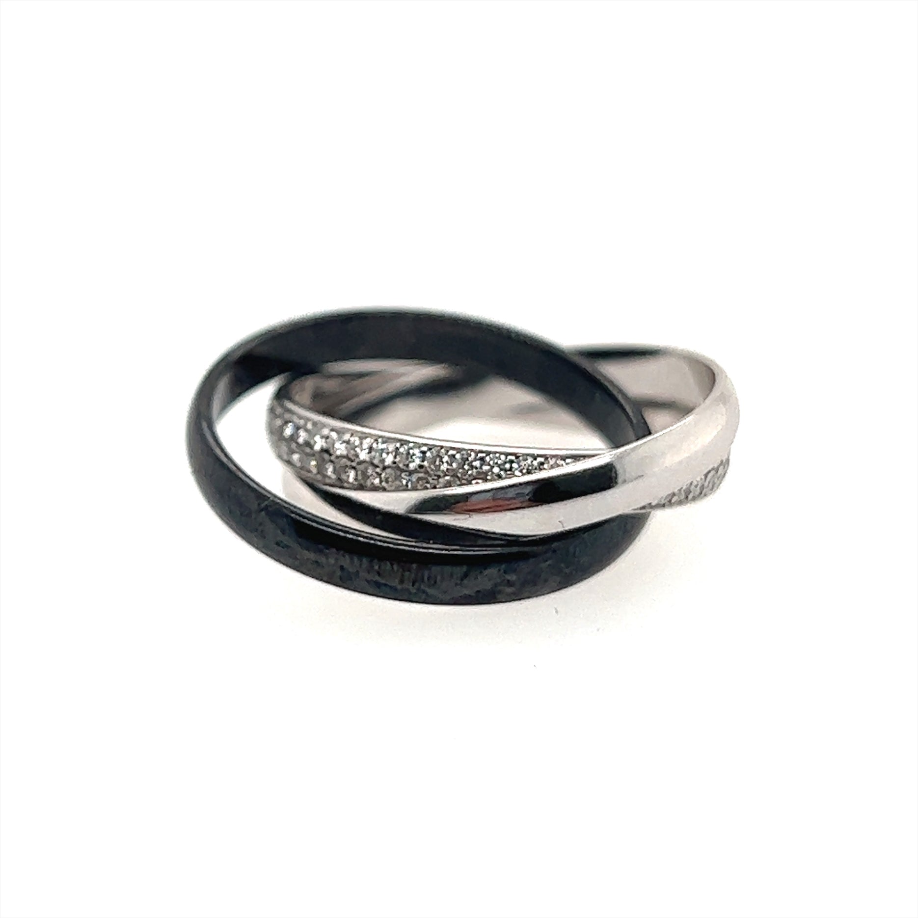 Pre-Owned Cartier Trinity Ceramic Ring