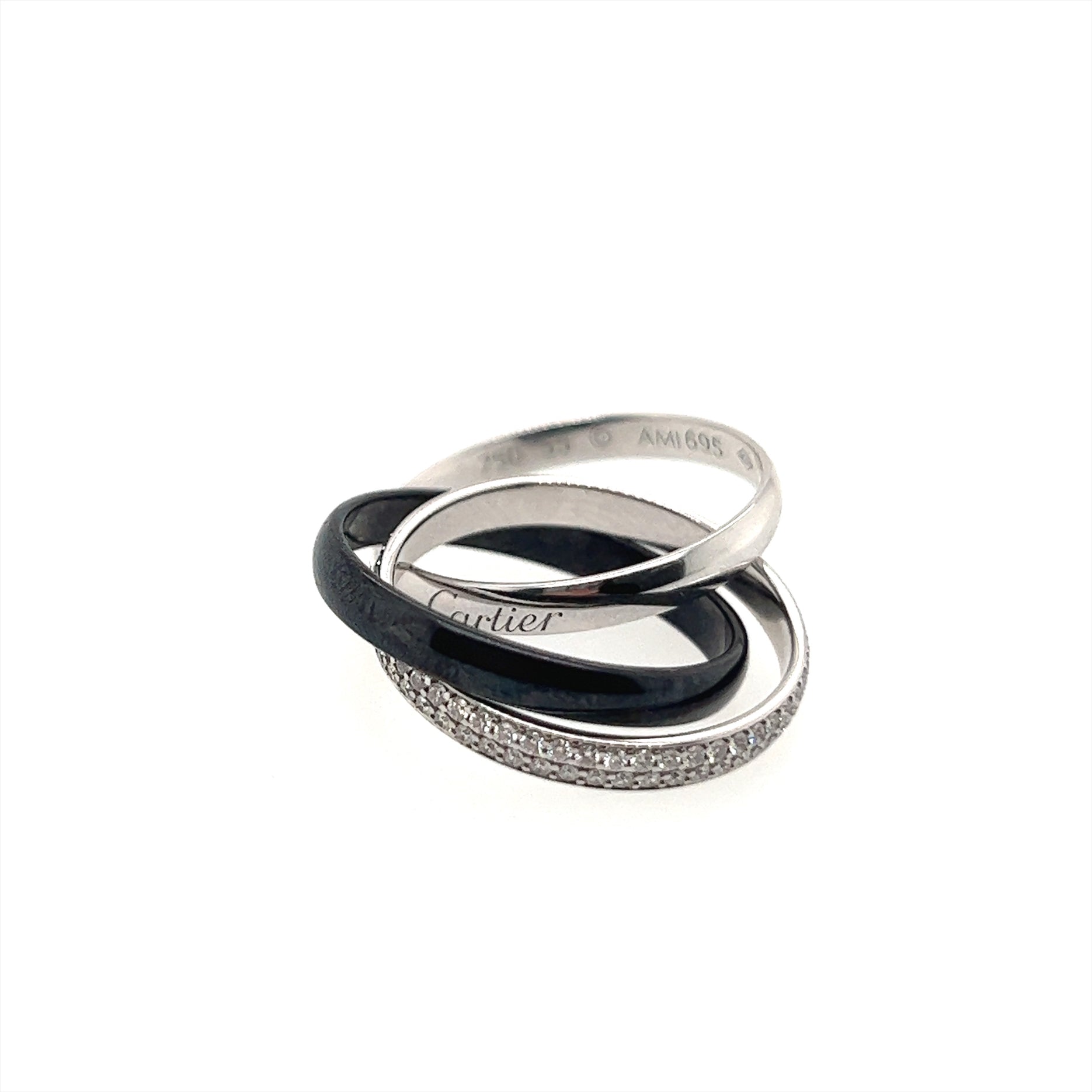 Pre-Owned Cartier Trinity Ceramic Ring Chloe's Jewellers