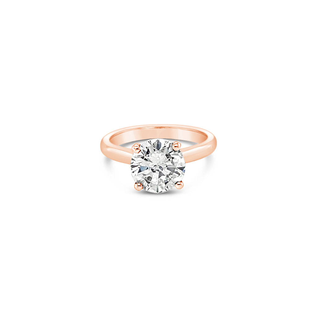 Lily Round Solitaire Ring