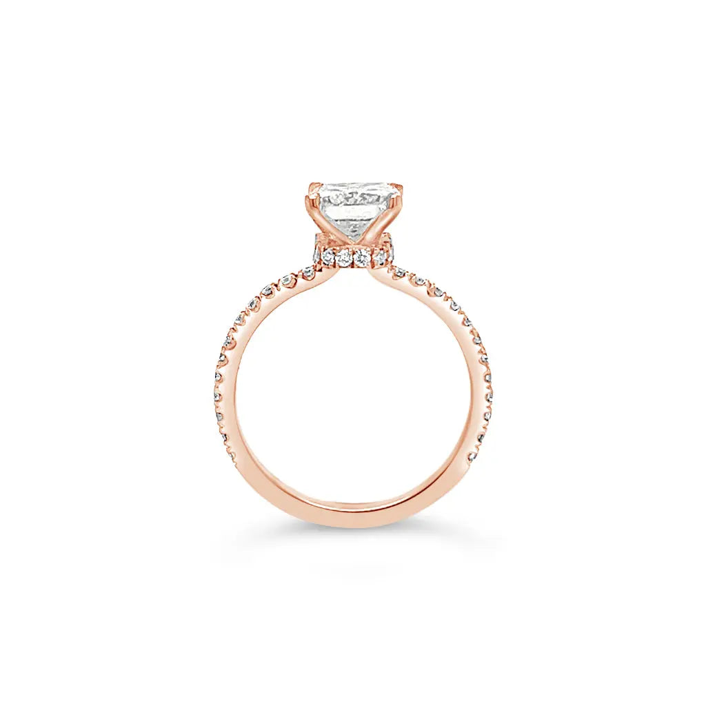Orchid Radiant Cut Diamond Engagement Ring in Platinum – 1.46ct GIA Chloe's Jewellers
