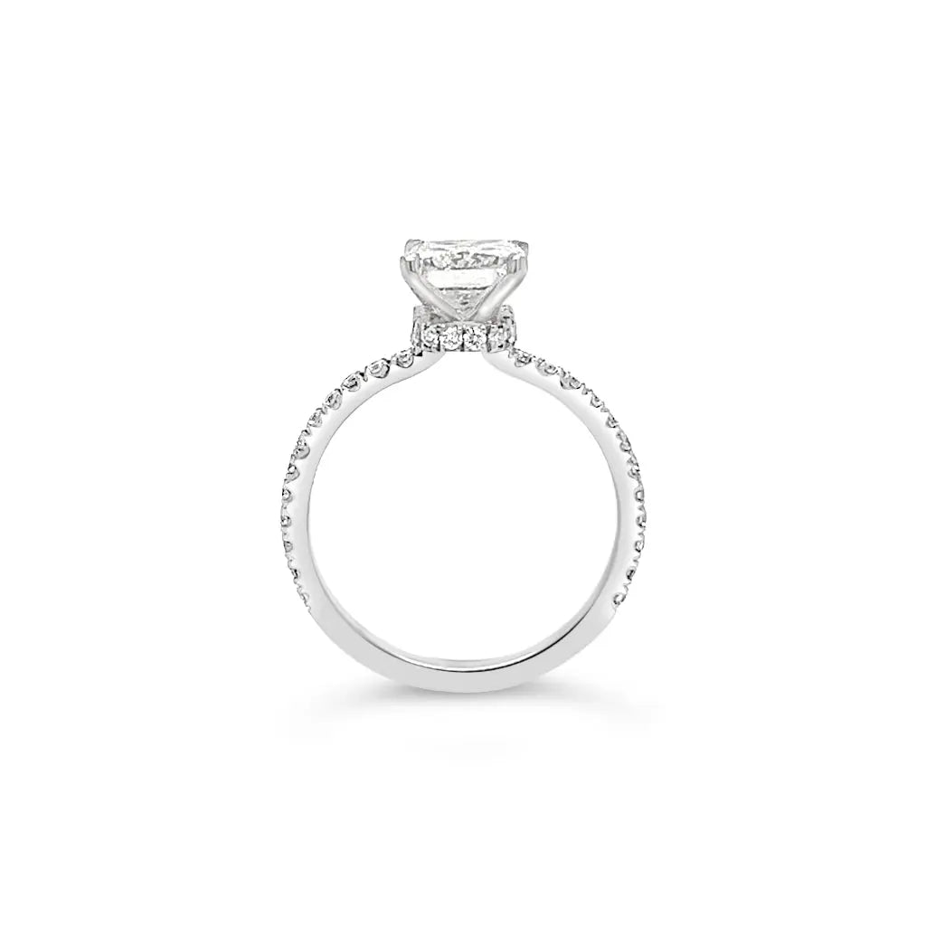 Orchid Radiant Cut Diamond Engagement Ring in Platinum – 1.46ct GIA Chloe's Jewellers