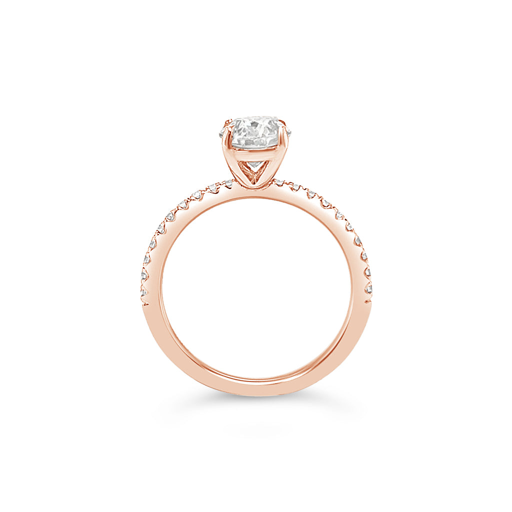 1.20ct Dahlia Oval Diamond Ring