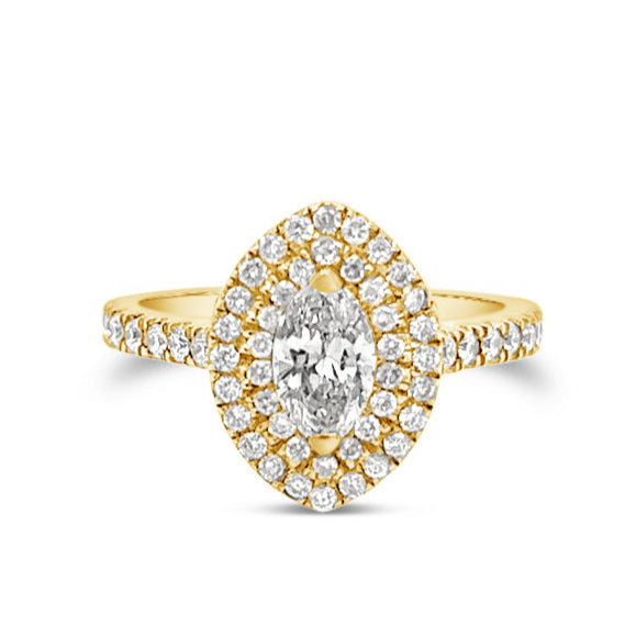 Daisy Marquise Halo Ring