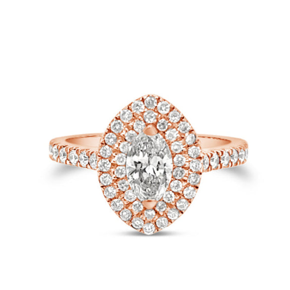Daisy Marquise Halo Ring