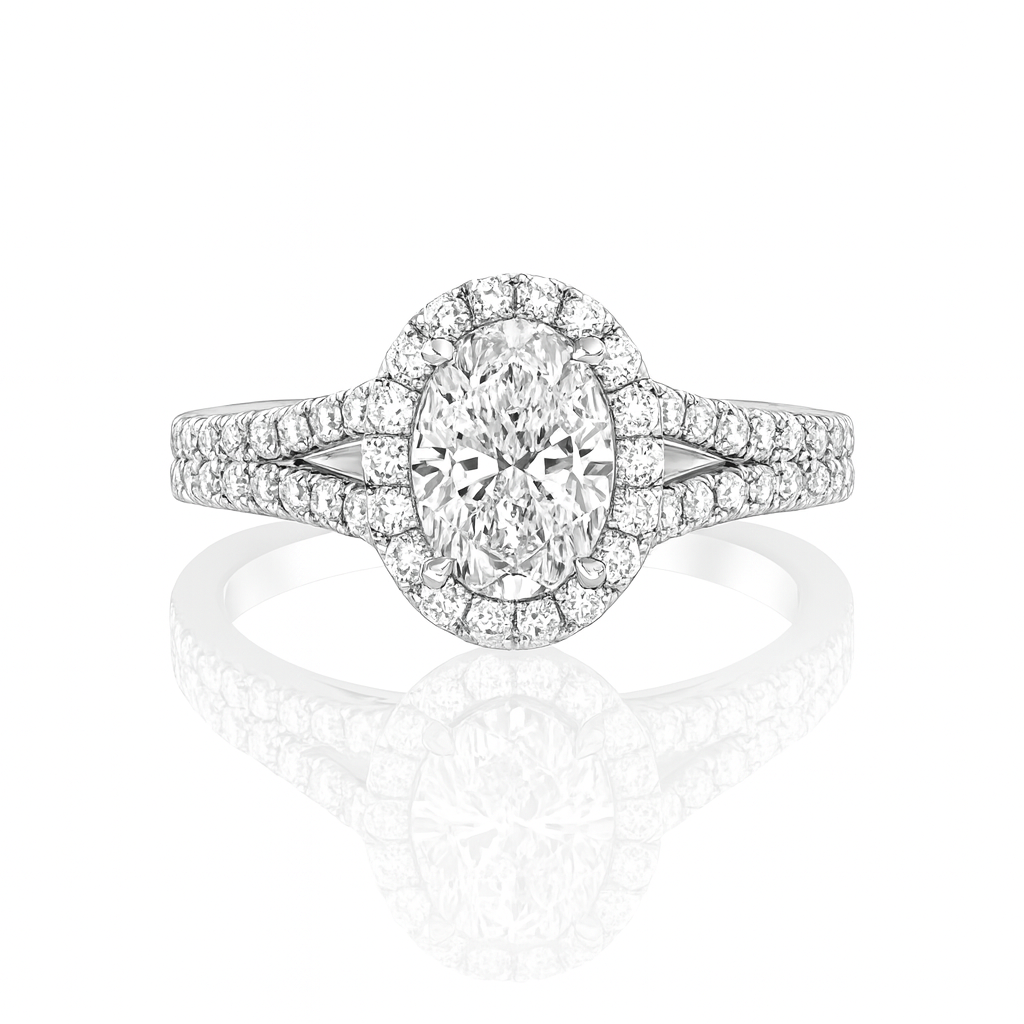 Freesia Oval Diamond Ring