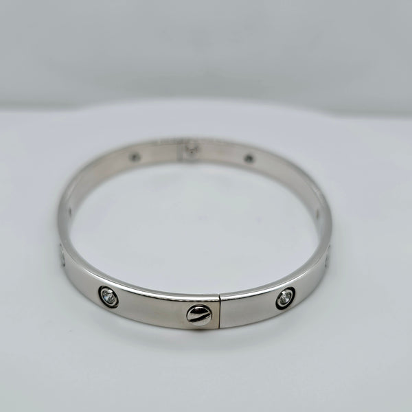 Pre-Owned | Size - 19 / Cartier 18K White Gold Love Bracelet