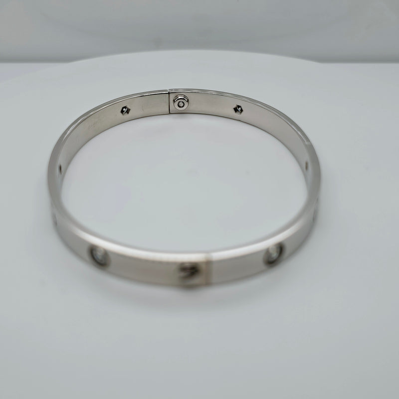 Pre-Owned | Size - 19 / Cartier 18K White Gold Love Bracelet