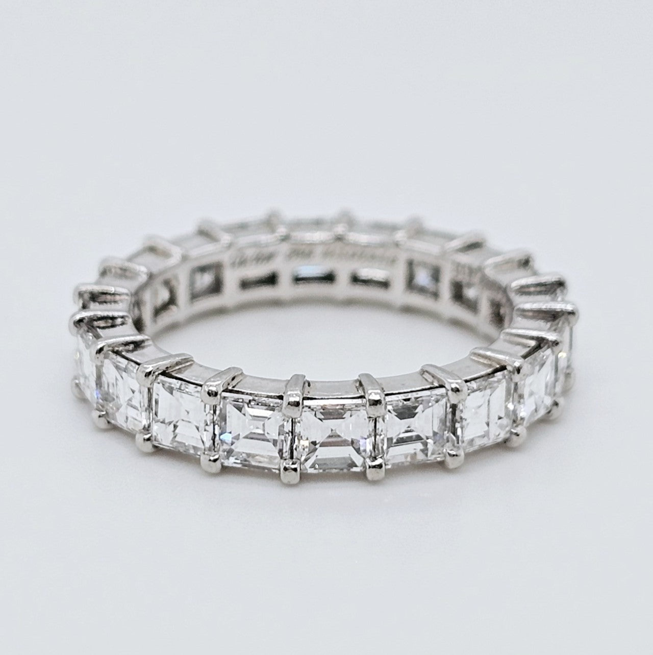 Pre-Owned | Cartier Vintage Asscher Cut Diamond Eternity Ring