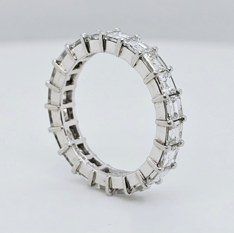 Pre-Owned | Cartier Vintage Asscher Cut Diamond Eternity Ring