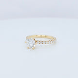 Engagement ring | Wedding ring | 18k Yellow gold wedding ring | Ring for her | Diamond ring