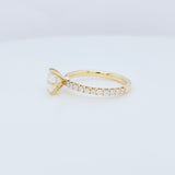 Engagement ring | Wedding ring | 18k Yellow gold wedding ring | Ring for her | Diamond ring