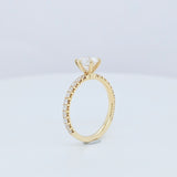 Engagement ring | Wedding ring | 18k Yellow gold wedding ring | Ring for her | Diamond ring