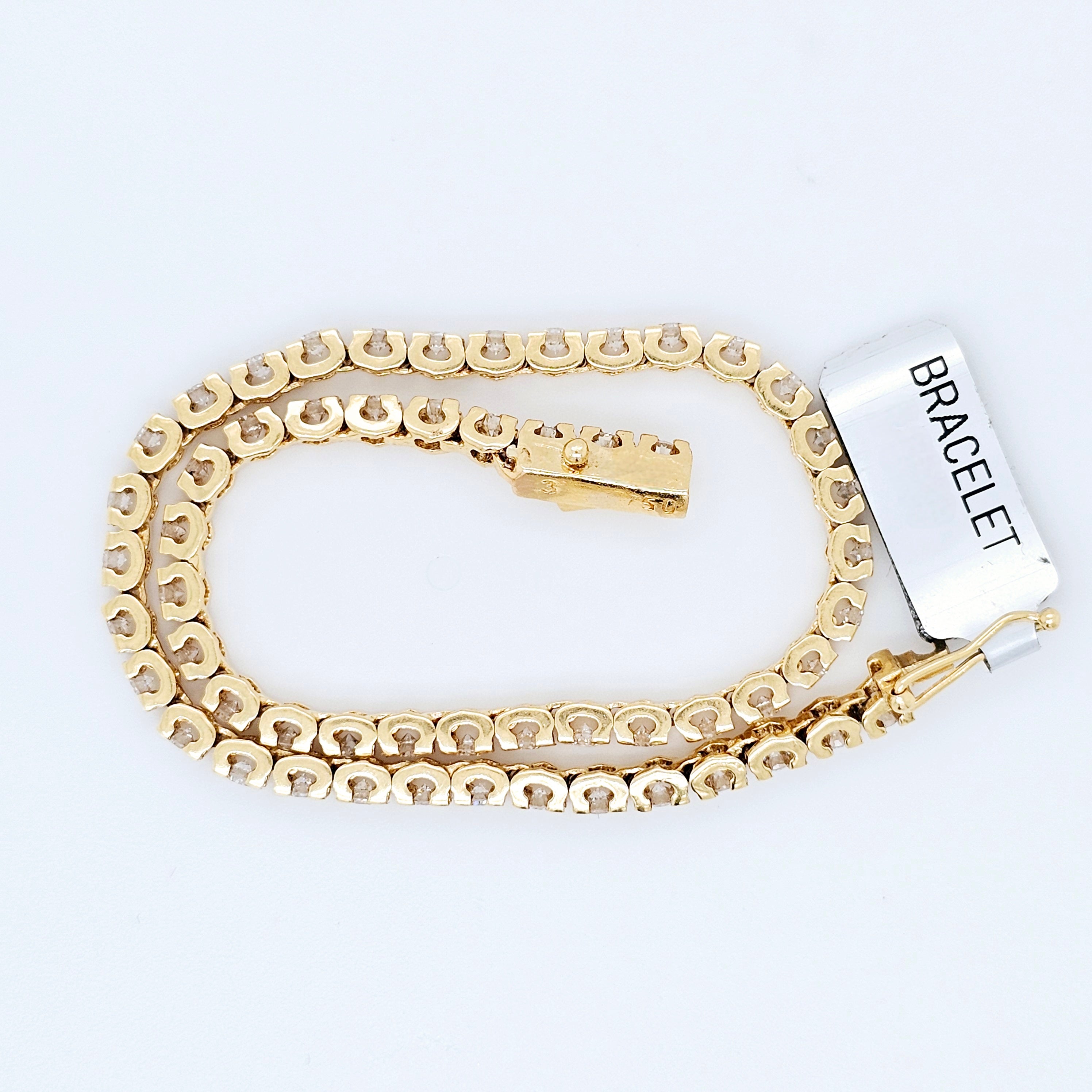 Gold tennis bracelet | Diamond tennis bracelet | Yellow gold bracelet