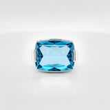 Bvlgari Metropolis Topaz Cocktail Ring, 18ct White Gold, Size M