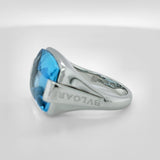 Bvlgari Metropolis Topaz Cocktail Ring, 18ct White Gold, Size M