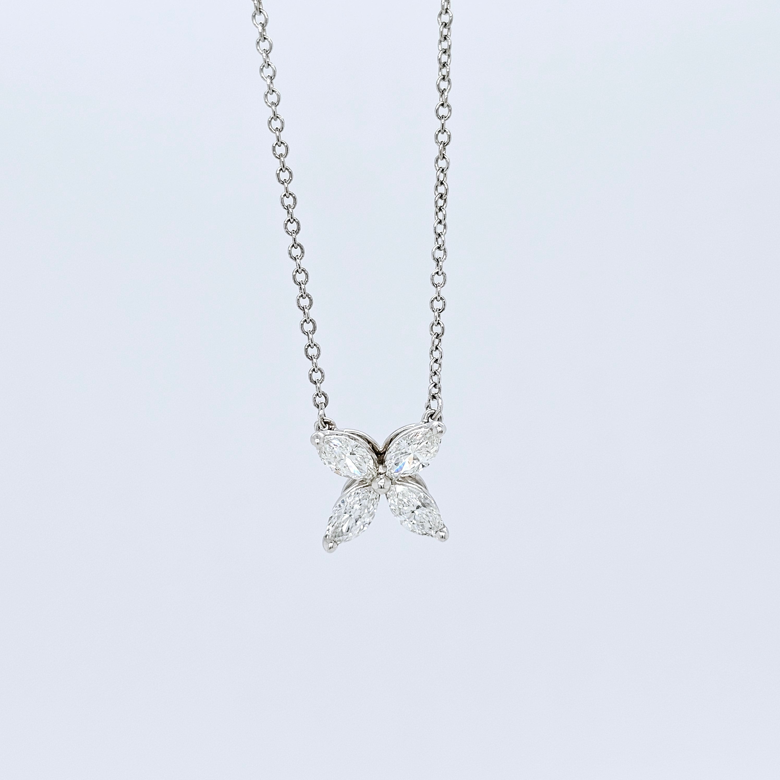 Tiffany & Co. Victoria Pendant, Medium Size, Platinum