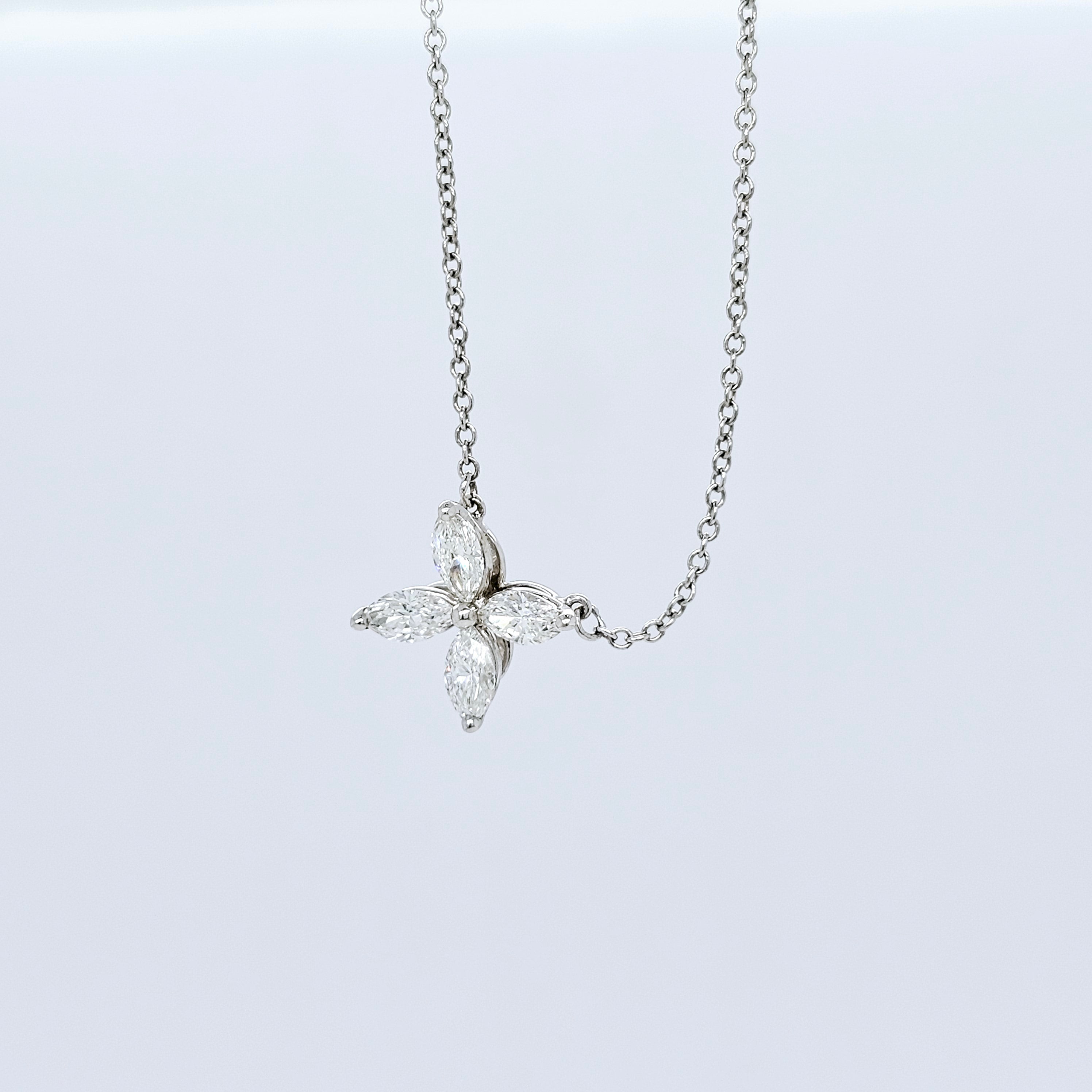 Tiffany & Co. Victoria Pendant, Medium Size, Platinum