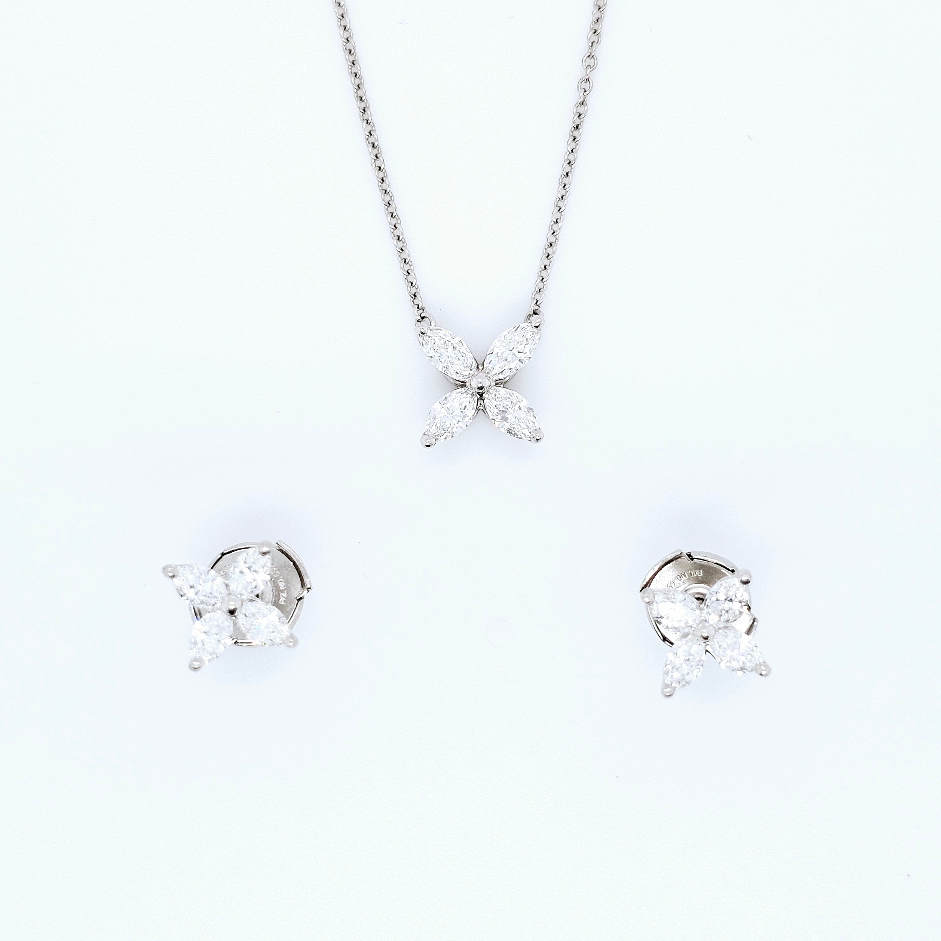 Tiffany & Co. Victoria Pendant, Medium Size, Platinum