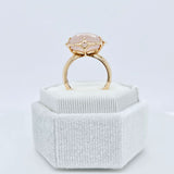 Pasquale Bruni Bon Ton Rose Quartz and Diamond Rose Ring, 18k Rose Gold