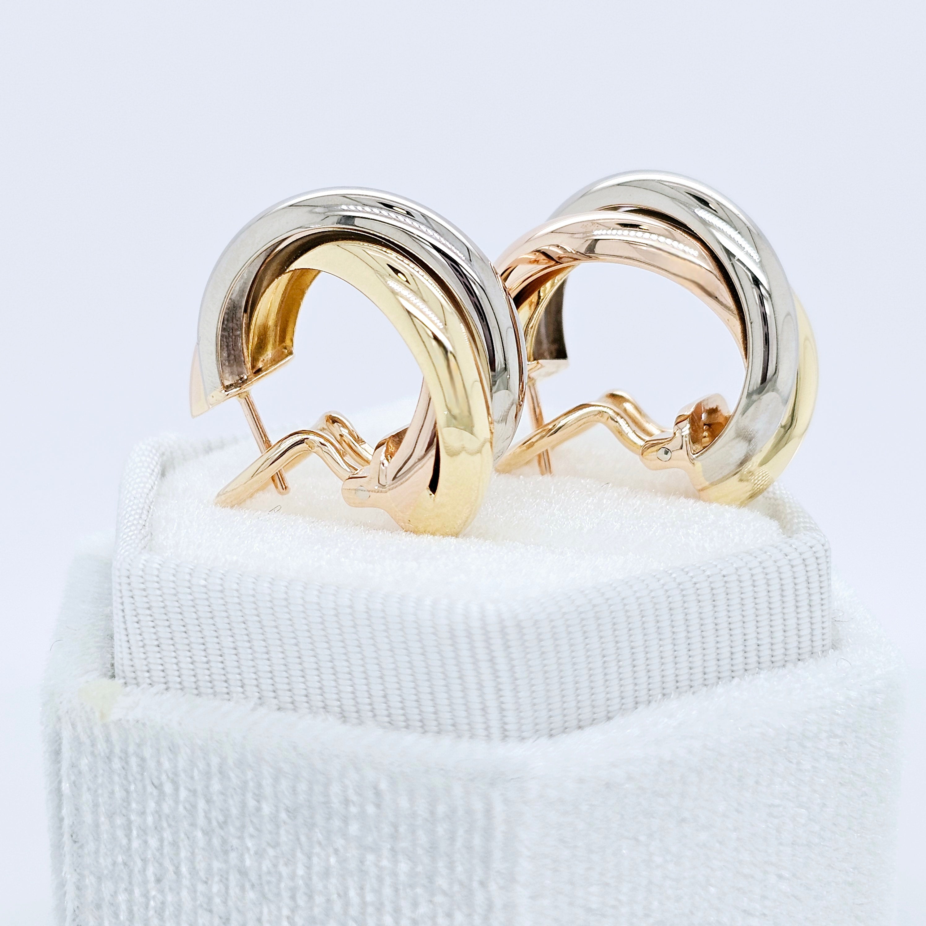 Cartier Trinity Earrings, Classic Model, Hoop Earrings, 18ct