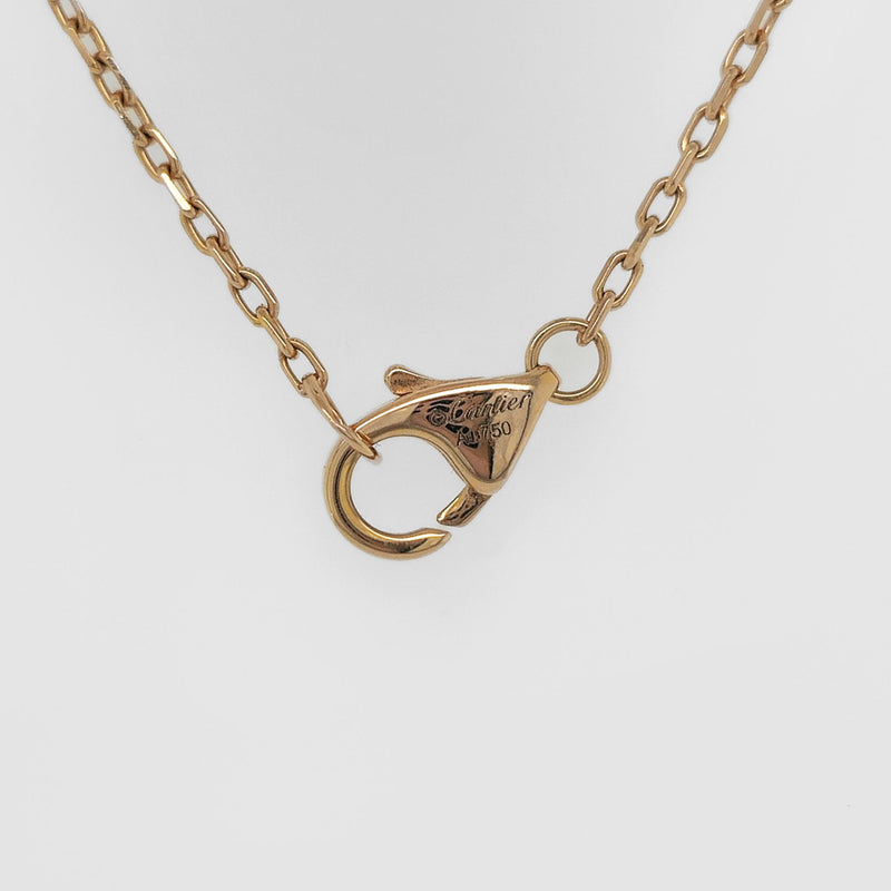 Messika Paris Baby Move 3 Diamonds & Pave Set Diamond Necklace, 18ct Rose Gold
