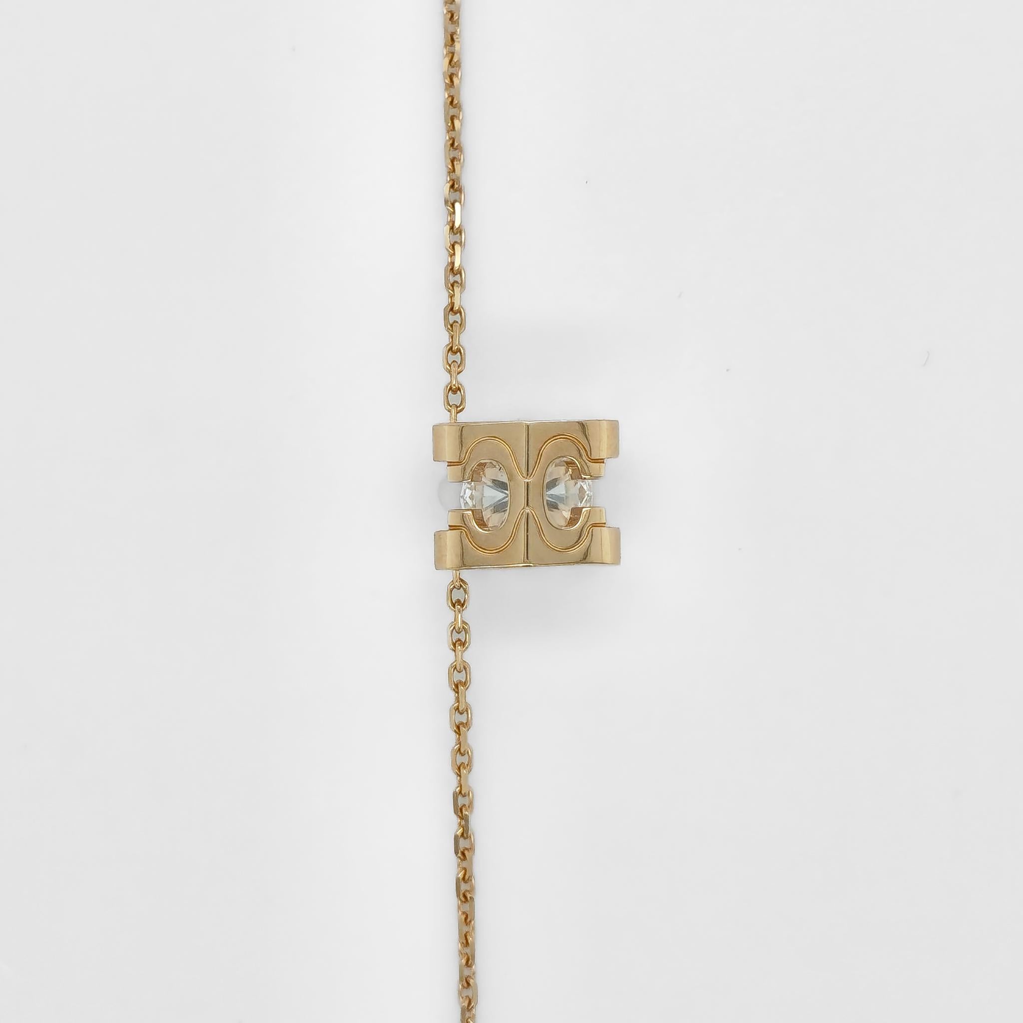Cartier C De Cartier Necklace, 0.71ct Round Cut Diamond , 18ct Rose gold