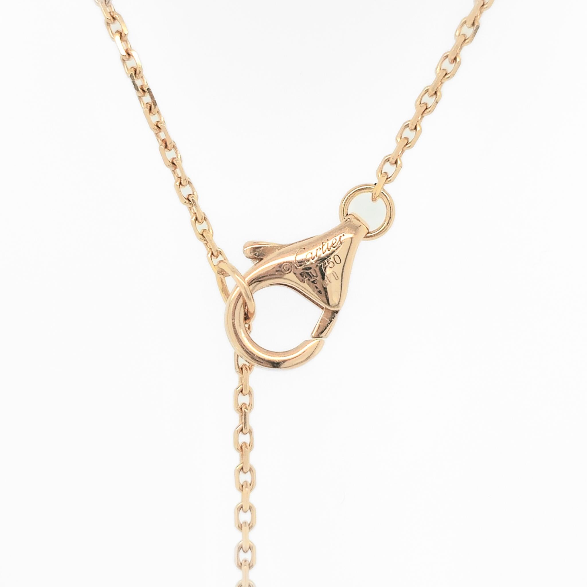 Cartier C De Cartier Necklace, 0.71ct Round Cut Diamond , 18ct Rose gold