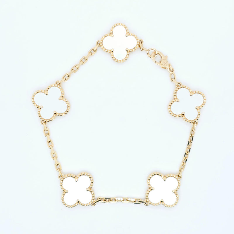 Van Cleef & Arpels Alhambra Bracelet – Mother of Pearl, 18ct Yellow Gold