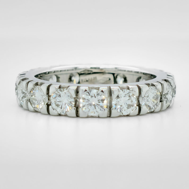 Bvlgari Diamond Full Eternity Ring,18ct White Gold, Size J