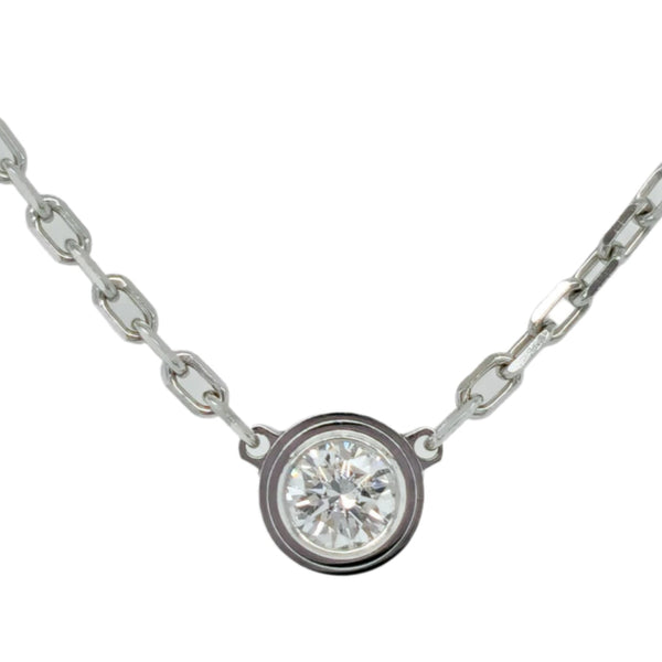 Cartier D’amour Pendant,Brilliant Cut Diamond, Small Model,18ct White Gold Chain