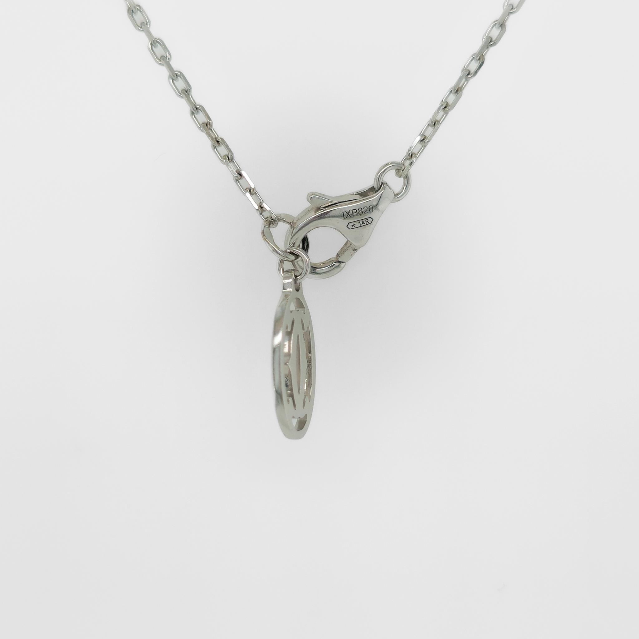 Cartier D’amour Pendant,Brilliant Cut Diamond, Small Model,18ct White Gold Chain