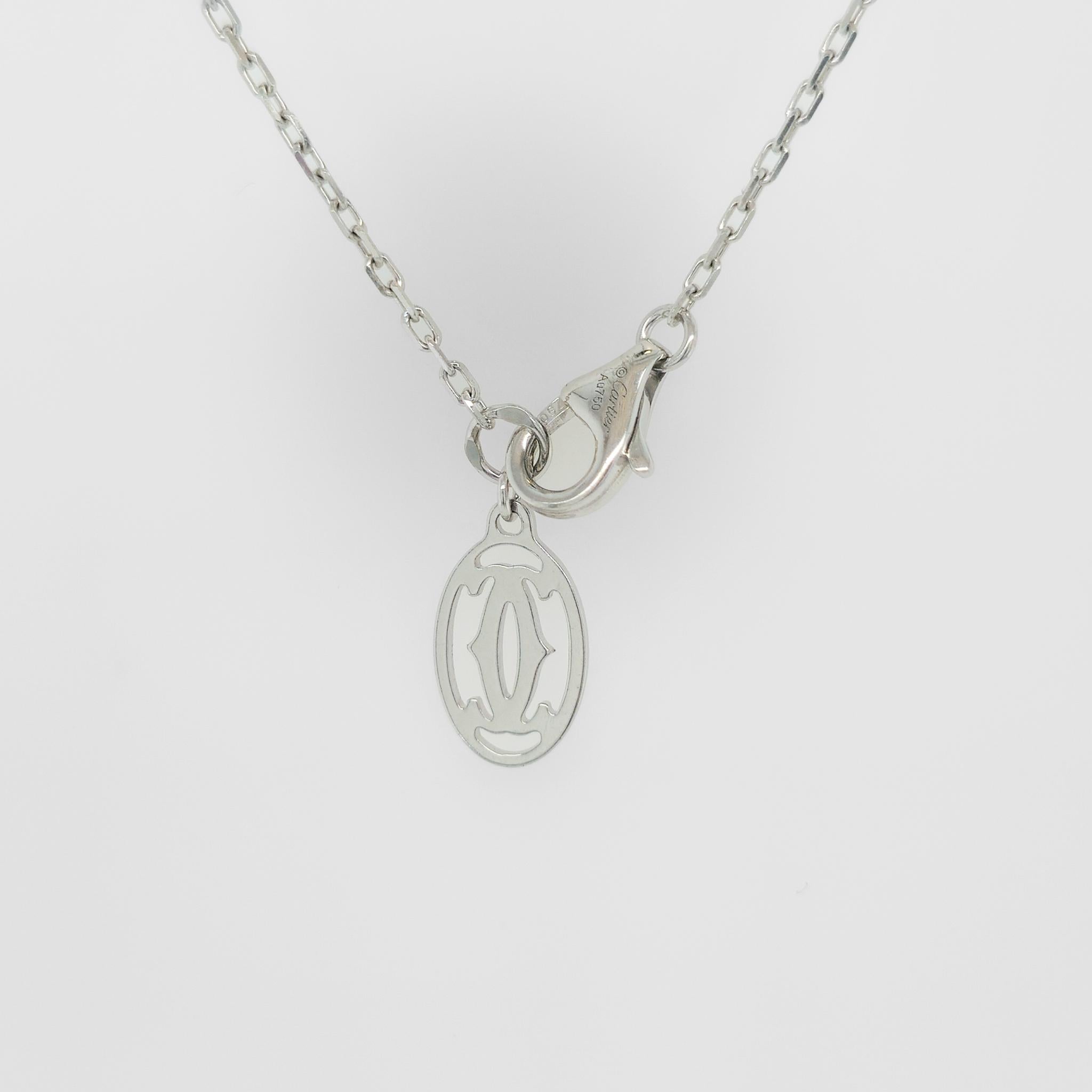 Cartier D’amour Pendant,Brilliant Cut Diamond, Small Model,18ct White Gold Chain