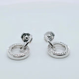 Boodles Roulette Classic Diamond Earrings, 18ct White Gold, Drop Earrings