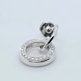 Boodles Roulette Classic Diamond Earrings, 18ct White Gold, Drop Earrings