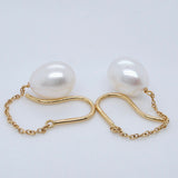 Tiffany & Co Tiffany Elsa Peretti Pearls By The Yard Chain Earrings, 18ct Yellow