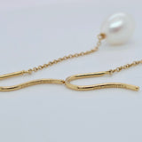 Tiffany & Co Tiffany Elsa Peretti Pearls By The Yard Chain Earrings, 18ct Yellow