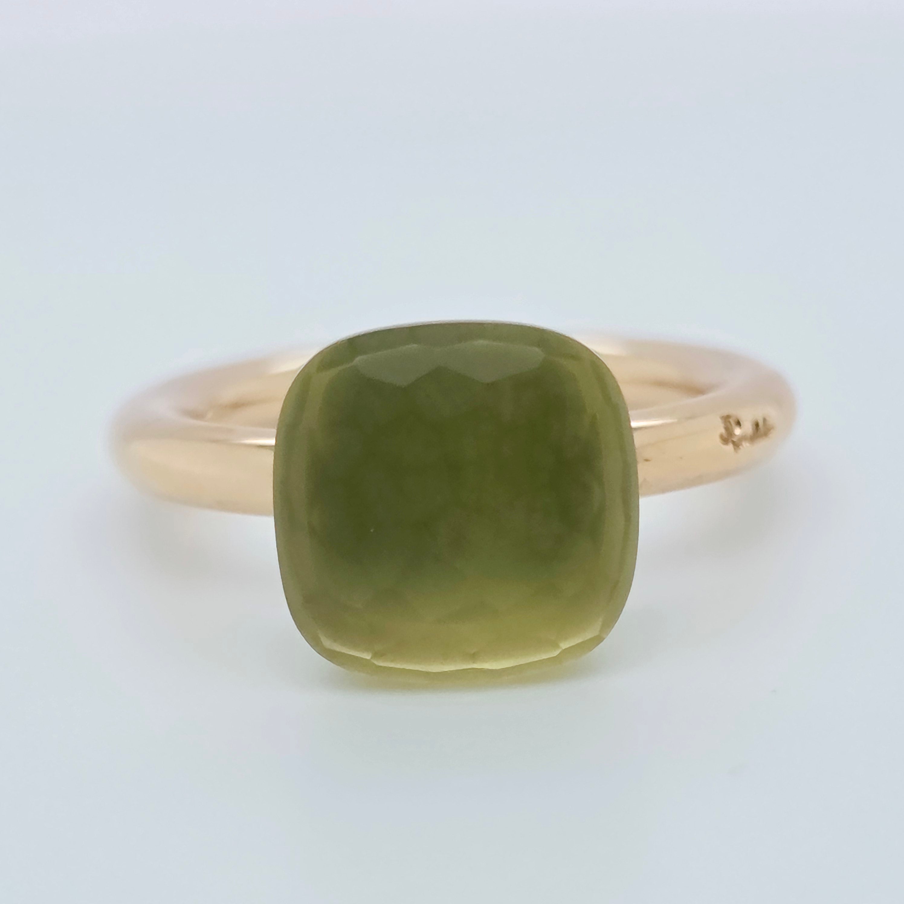 Pre-Owned Pomellato Nudo Classic Ring | 6.50ct Lemon Quartz, 18K Gold