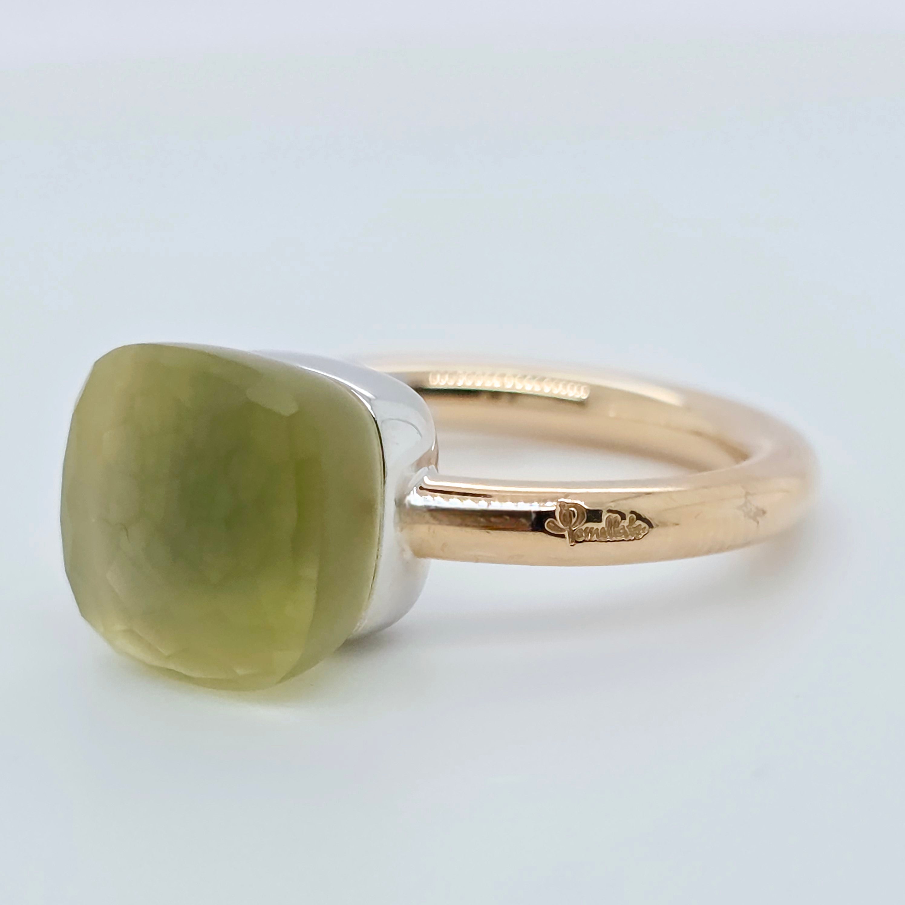Pre-Owned Pomellato Nudo Classic Ring | 6.50ct Lemon Quartz, 18K Gold