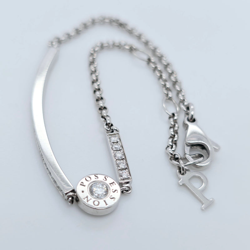Piaget Possession bracelet, 18ct white gold, diamond, 7 Inches