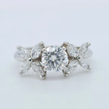 Tiffany & Co Victoria Diamond Ring, Platinum, Size L 1/2 (52), Designer Ring