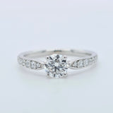 Tiffany & Co. Diamond Engagement Ring, 0.50ct Round Cut Diamond, Platinum